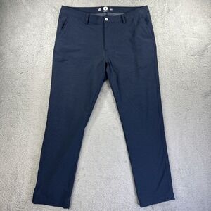 Toes On The Nose Golf Pants Mens 36 Blue Heather Stretch Performance Tech Active